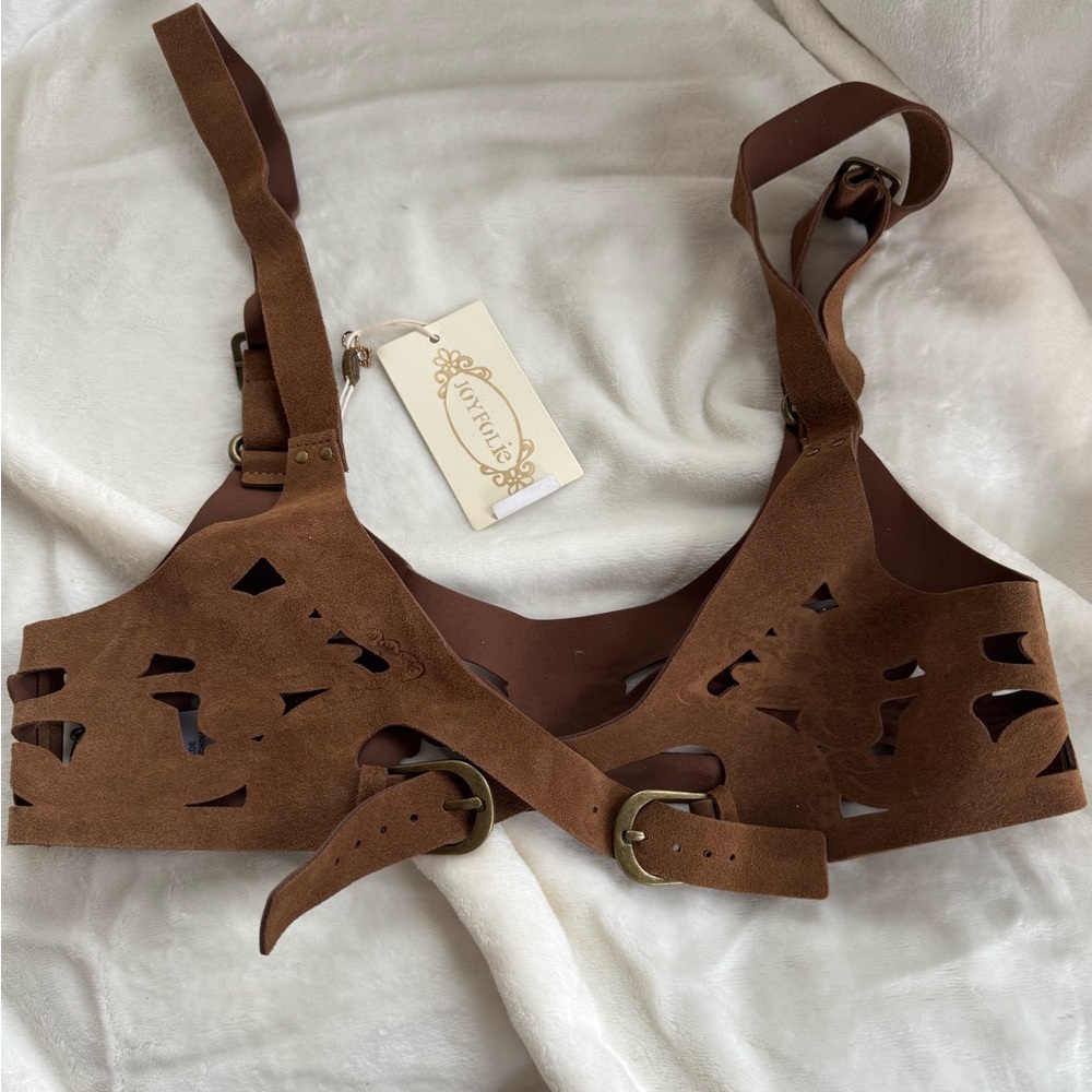 Joyfolie Tan Leather Harness MISPRINT